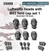 Luftwaffe M43 beret heads, set 1 - Image 1