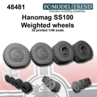 SS100 Hanomag, weighted wheels