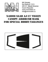 SAAB AJ-37 VIGGEN CANOPY AIRBRUSH MASK - Image 1