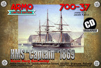 HMS Captain, 1869 - Masted turret ship of the Royal Navy