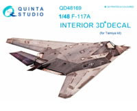 F-117A 3D-Printed and coloured Interior on decal paper - Image 1