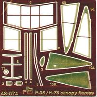 P-36/H-75-canopy frames Academy/Hobby C - Image 1