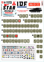 IDF Generic Markings # 2 - Israeli Brigade / Unit Insignia Markings for Tanks and AFVs