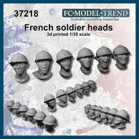 French Soldier Heads WWII - Image 1