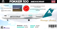 FOKKER 100 Mexicana Green - Image 1
