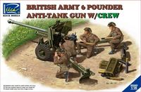 British Army 6 Pounder Anti-Tank Gun w/Crew