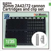 Russia 30mm 2A42/72 Cannon Cartridges And Clip Set (For BMP, VMPT, BMD Series)