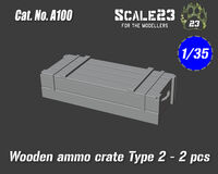 Wooden ammo crate Type 2 - 2 pcs - Image 1