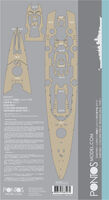 German Battleship Tirpitz Wooden Deck Set Type T (for Tamiya)