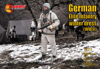 German WWII Elite Infantry in winter uniforms