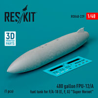 480 Gallon FPU-12/A Fuel Tank For F/A-18 (E, F, G) Super Hornet (1pc) (3D Printed) - Image 1