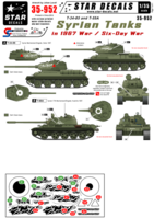 Syrian Tanks in the 1967 Six-Day War. T-34-85 and T-55A.