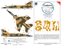 Dassault Mirage F1 - Camouflage Mask Set SAAF (for Hasegawa, Revell and Special Hobby kits) - Image 1