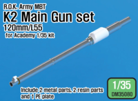 ROK Army K2 Tank Metal barrel set (for Academy 1/35 K2 Tank)