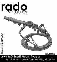 Lewis MG Scarff Mount, Type A (For R-R Armored Car)