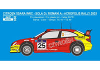 Citroen Xsara WRC - Rally Acropolis 2003 Sola / Romani (for Heller Kits) - Image 1