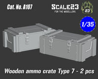 Wooden ammo crate Type 7 - 2 pcs - Image 1