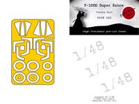 North American F-100 D Super Sabre - Canopy Mask (for Monogram and Revell kits) - Image 1